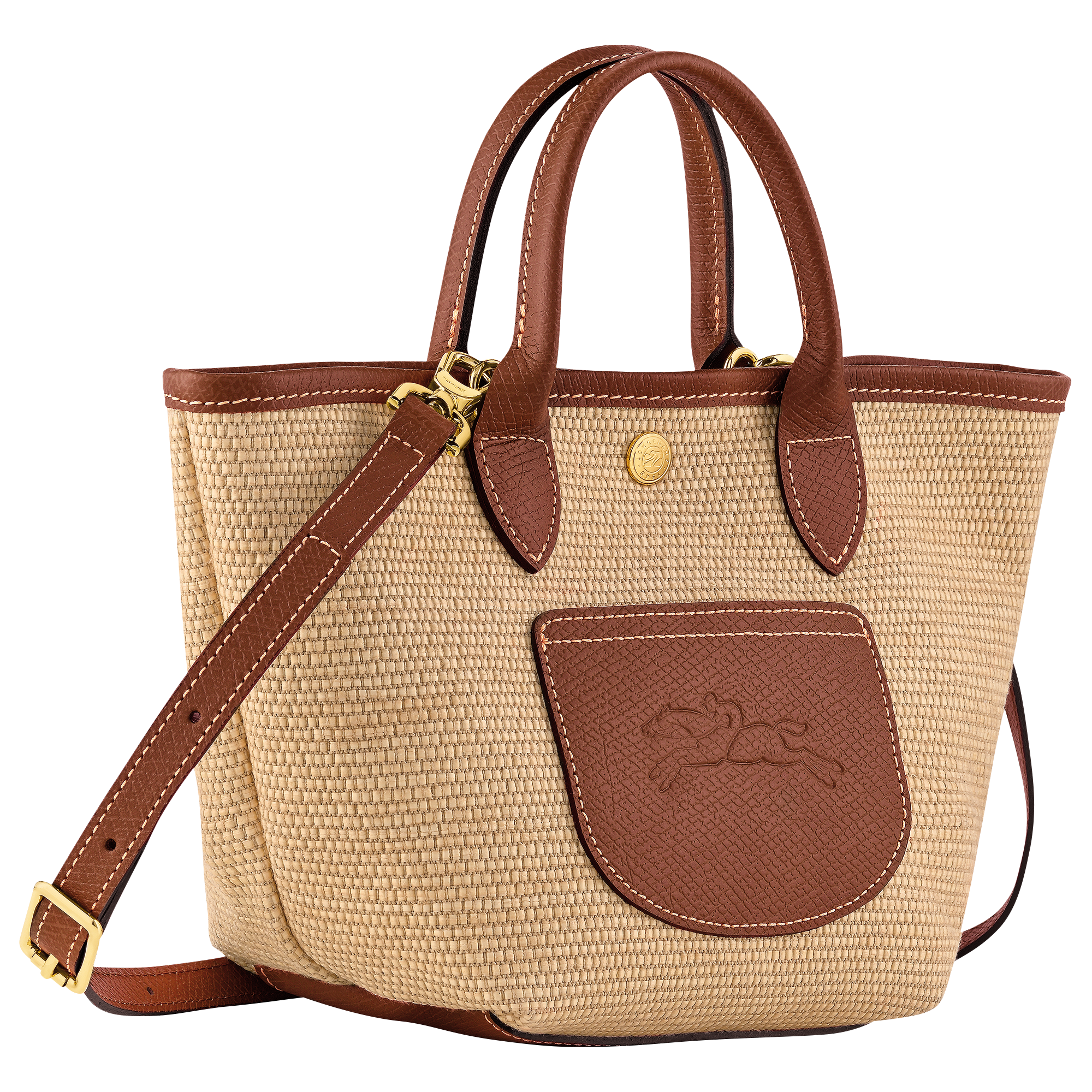 Longchamp - Le Pliage XS Basket Bag Brown Canvas