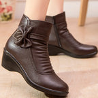 SERENELLA™ WOMEN'S SIDE ZIPPER PLATFORM BOWKNOT BOOTS