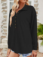 Lia - Essential Button Sweater