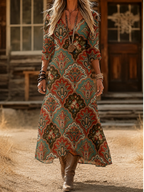 Cypriana | Vintage Bohemian Autumn Dress