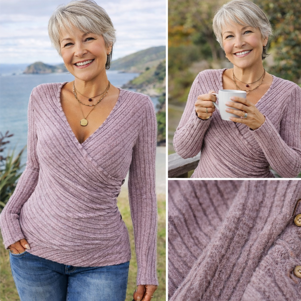 AURORA - Tummy Tucking Long Sleeve Top