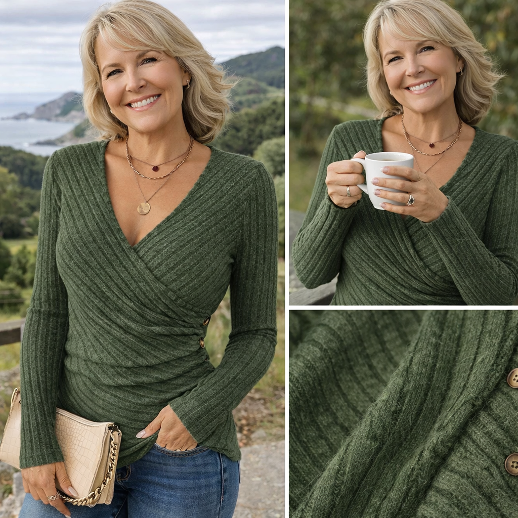 AURORA - Tummy Tucking Long Sleeve Top