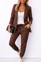 Vionne | Elegant Set of Top, Jacket, and Pants