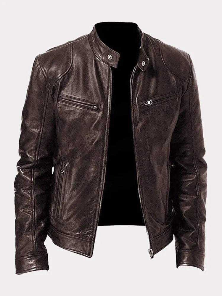 Chaqueta de cuero signature