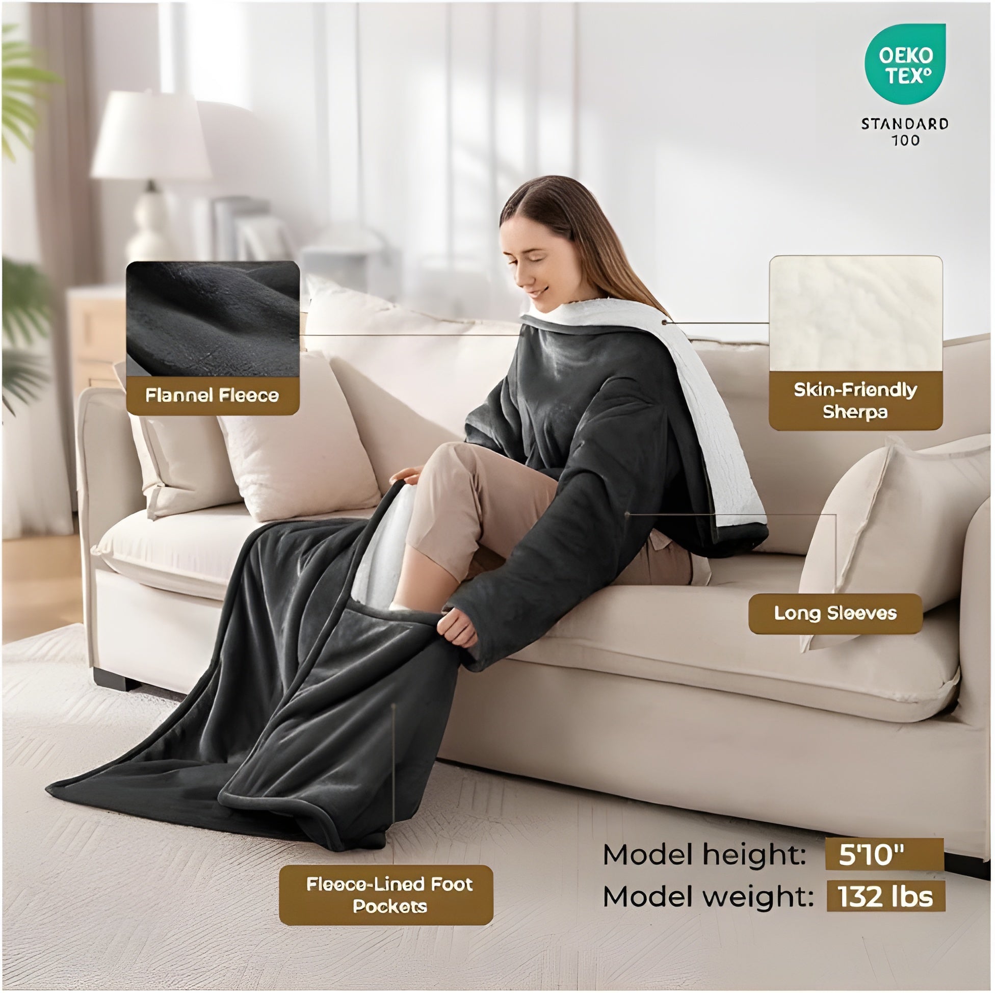 lúvora's Warming Fleece Robe