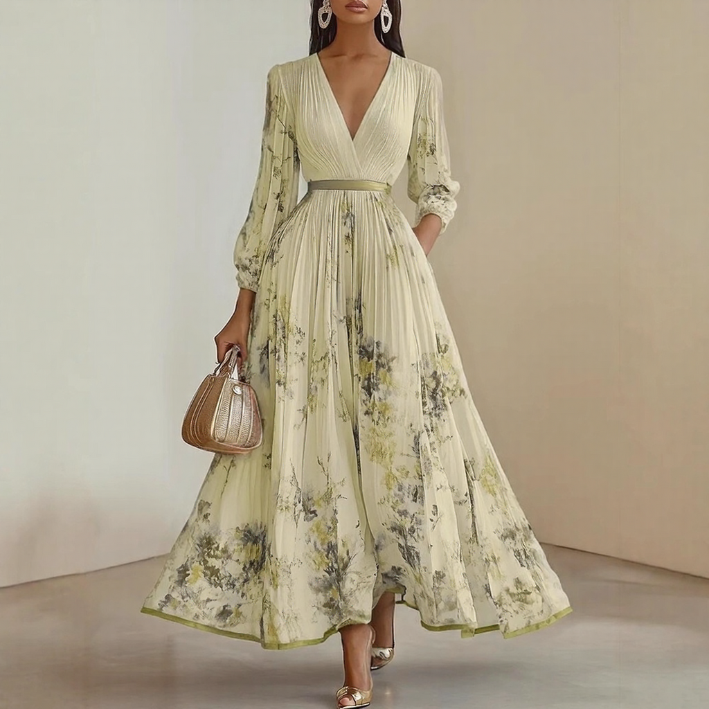 Elara | Dress with Soft V-Neck
