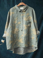 Lina | Vibrant Floral Embroidered Shirt