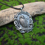 Fashion Creative Owl with Moon and Mushroom Necklace Personality Men And Women  Jewelry Party Gift