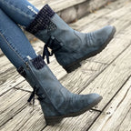 SELENE™ RETRO BLACK CHELSEA BOOTS