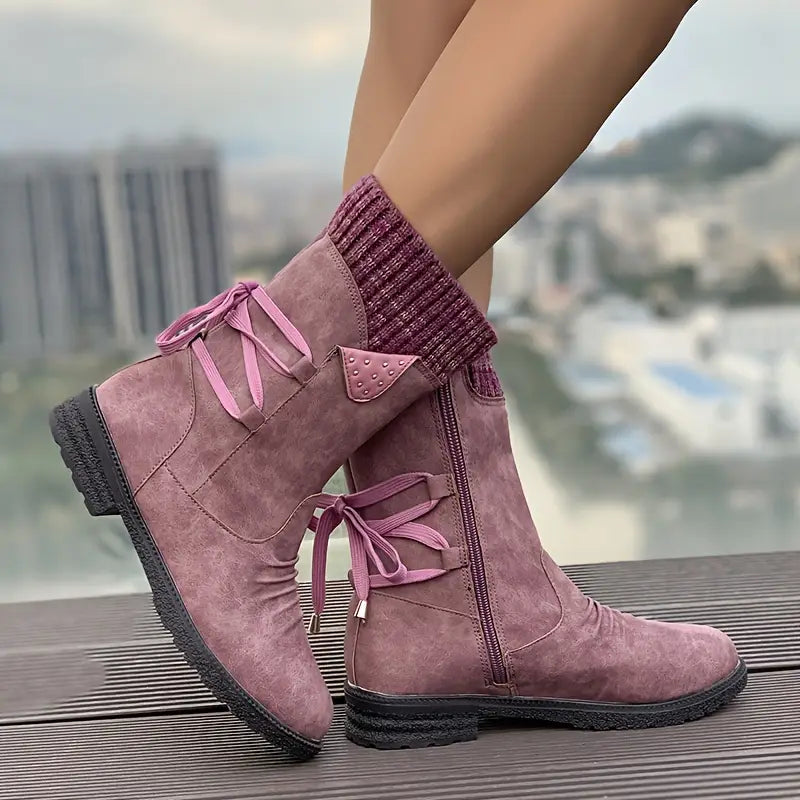 SELENE™ RETRO BLACK CHELSEA BOOTS