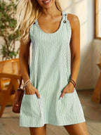 Aurélie | Short Striped Lightweight Dress