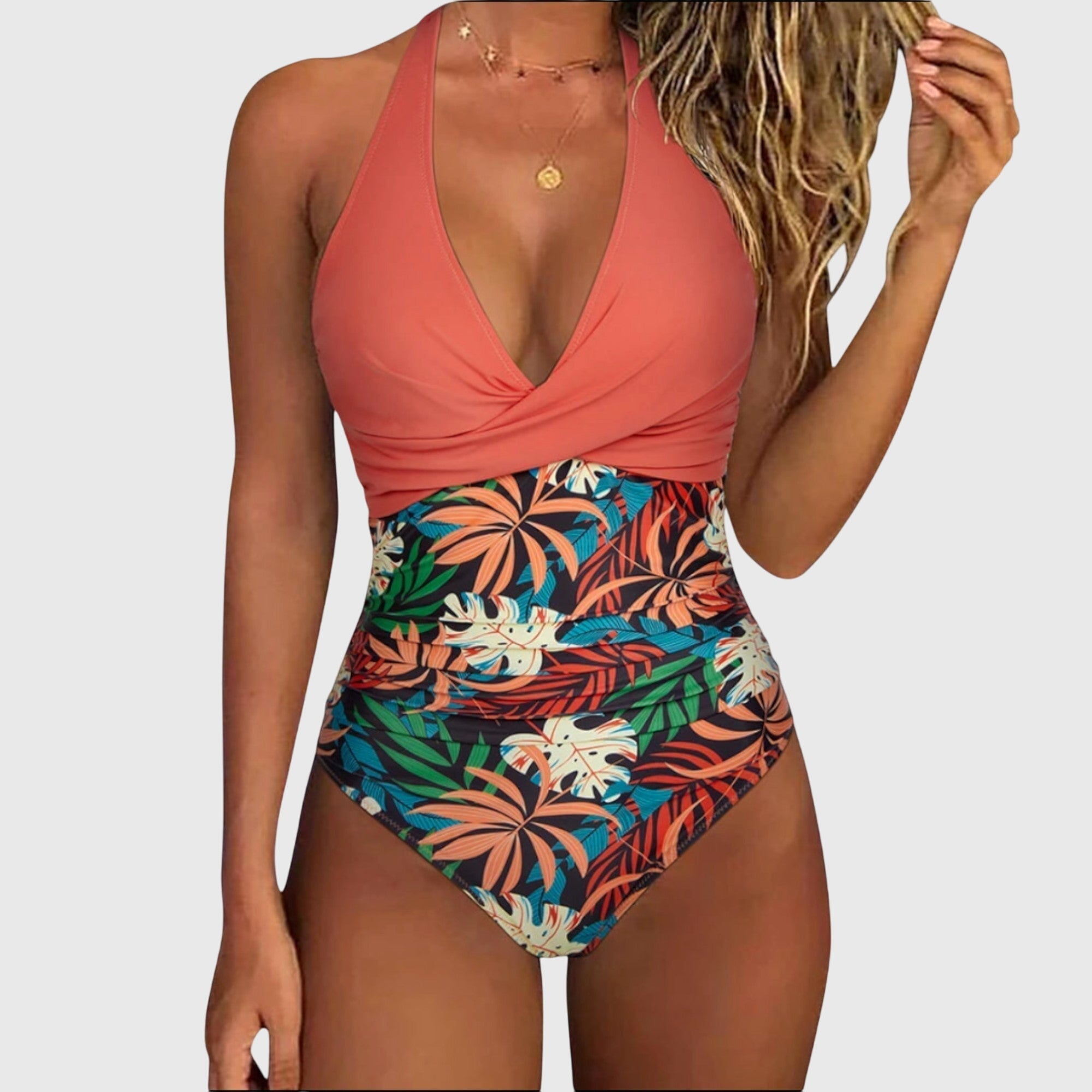 Zarae™ – Elegant Swimsuit with V-Neck