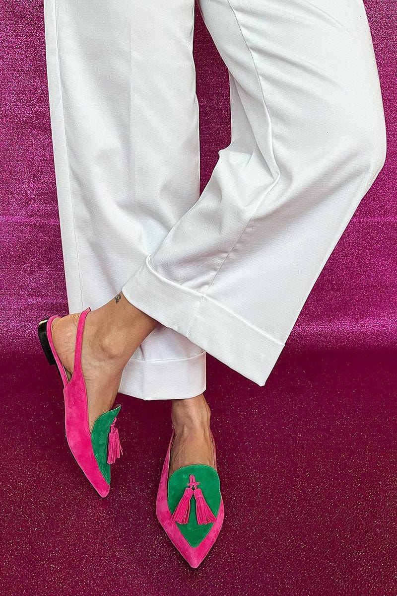 Tessa - Tassel Slingbacks