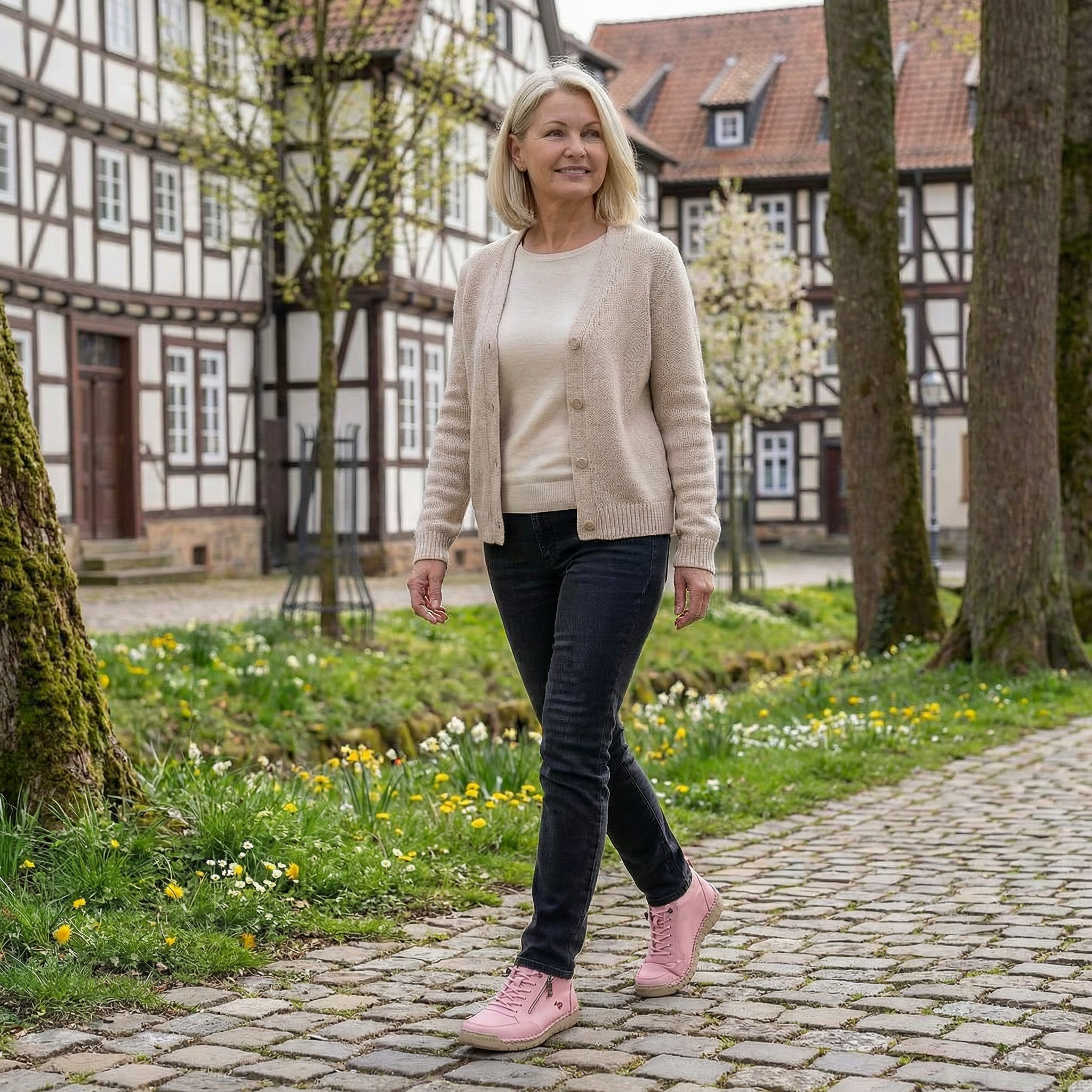 Mila  – Komfortable orthopädische Sneakers + Reißverschluss