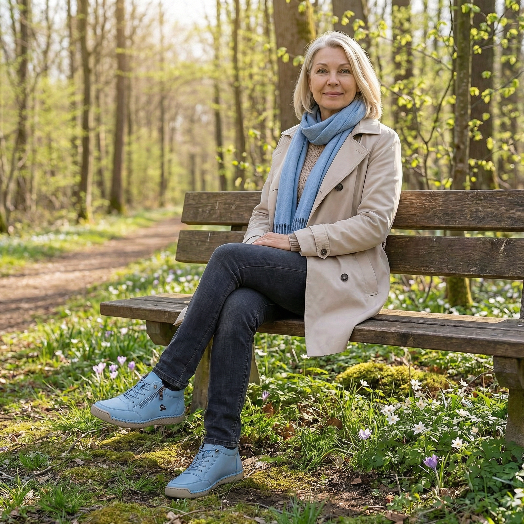 Mila  – Komfortable orthopädische Sneakers + Reißverschluss