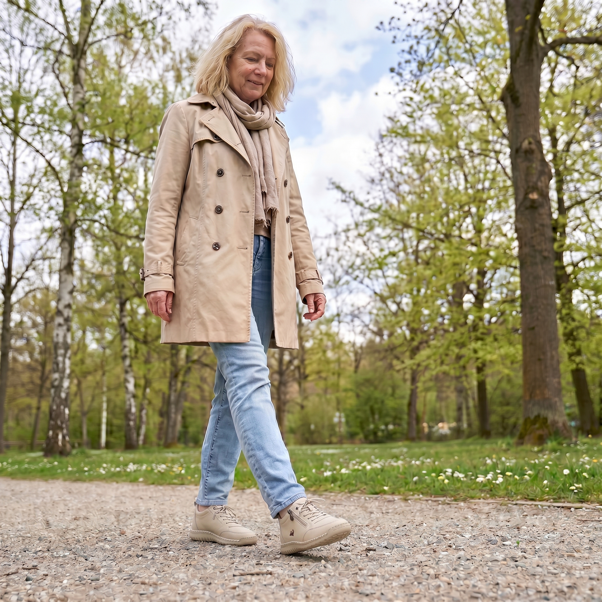 Mila  – Komfortable orthopädische Sneakers + Reißverschluss